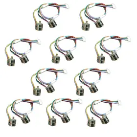 Abovehill 711449084941 10 Pair 8mm Micro Stepper Motor 2-phase 4-wire Dc 5-6v With Connection Line
