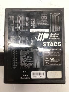 Applied Motion Stac5-q-e Products 120 Step Motor Driver Ethernet 120vac T-137