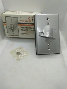217-20 Bell Electric Co. Deluxe Weatherproof Flush Switch Double Pole 20a 125v Nos