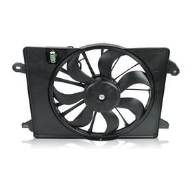 Blackhorse-racing Fs17226 12v Ac Condenser Cooling Radiator Fan Assembly Compatible With 2010-2017 Dodg