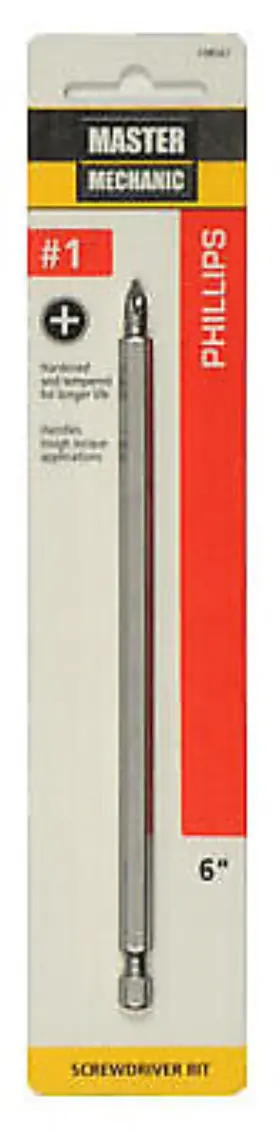 198567 Disston Company 6 Pack #1 Phillip 6- Inch Screwdriver Bit