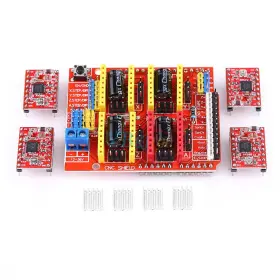 A4988 Envistia Expansion Cnc Shield V3 4-axis Stepper Drivers For Arduino Uno Mega Grbl 3d Prntrs