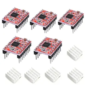 A4988 Hiletgo 445039095017 5pcs Stepstick Stepper Motor Driver Module With Heat Sink For 3d P
