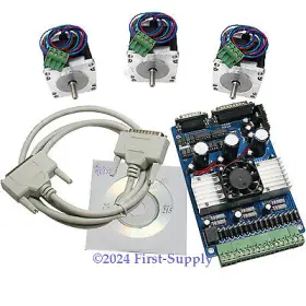 10015450117100736 Hy Cnc Router Diy Units 3 Axistb6560 Stepper Motor Driver 175 Oz-in Nema 23 Motors