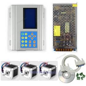 Hy 10036950117100736 Upgraded Standard Cnc 3axis Stepper Driver Box Keypad/display/motor 76 Oz-in/psu