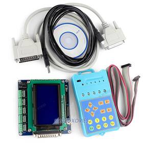Hy 10038270112100736 5axis Cnc Breakout Board Set Display Keypad For Mach3 Control Software