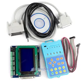 10038270112100736 Hy 5axis Cnc Breakout Board Set Display Keypad For Mach3 Control Software