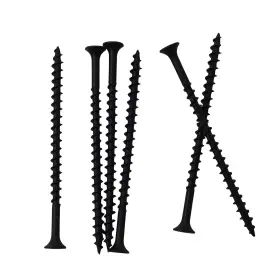 Jegonrfi 445023597558 70pcs #8 3 Inch High Hardness Drywall Screws Black Coarse Thread Phillips D