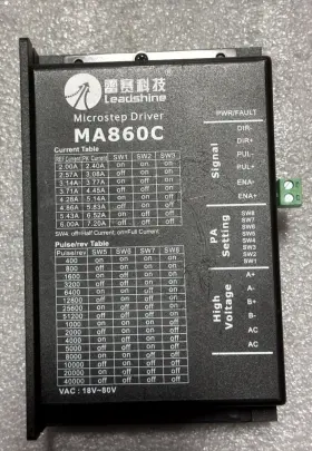 Ma860c Leadshine 2-phase Microstep Driver 18-80vac 36-110vdc 2.4-7.2a