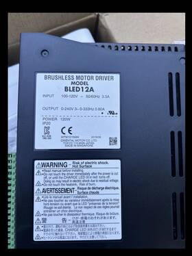 Oriental Motor Bled12a Brushless Driver 100-120v Made In Singapore