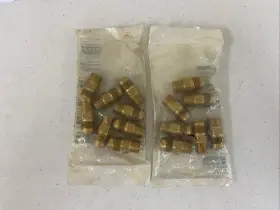 2p-183 Parker New Lot Of 15 2p183 Brass Fluid Connectors Free Shipping