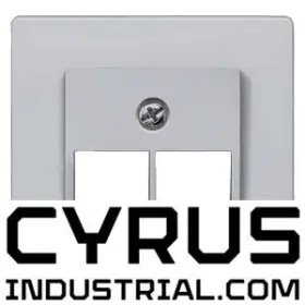 5tg1261 Siemens Delta I-system Aluminum-metallic Cover Plate Uae Connection Socket Suita