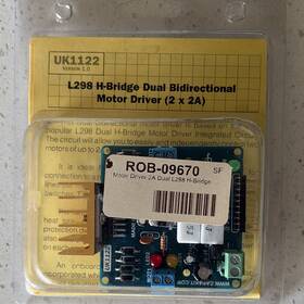 Sparkfun Rob-09670 Uk1122 L298 H-bridge Motor Driver 2-axis 5v 2x2a