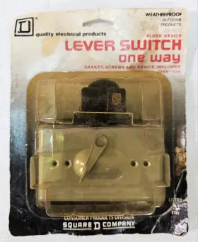 216-al-c Square D Weatherproof Flush Lever Switch One Way 10a 125v Grey Nos