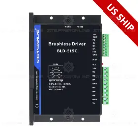 Bld-515c Stepperonline Digital Brushless Dc Motor Driver 24-48vdc Max 15a 400w 3-phase