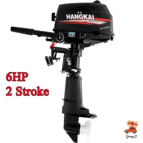 Ccwhnhttzd99995us Tbvechi Hangkai 2-stroke 6 Hp Outboard Motor Boat Marine Engine Water Cooling Cdi System