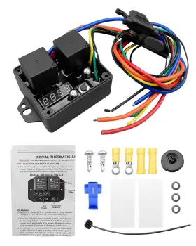 Dc-0444 Vaticas Digital Thermatic Fan Switch Kit 12v And 24v Replace Adjustable Tempe