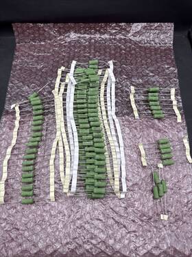 Vishay Ac05at0002000jac00 Lot Of 130 Draloric Resistors 200r 5% 5watt New