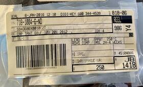 Vishay Sprague 594d686x0010c2t Srague Cap Tant 68uf 10v 20% Brand New 20pk Ships Free