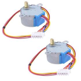 Yohii 098841534372 2pcs 28byj-48-5v 4 Phase 5 Wire Dc 5v Gear Step Stepper Motor- G7.23