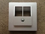 Siemens Delta I-system Aluminum-metallic Cover Plate Uae Cat. 3 New. Price: $5.90.