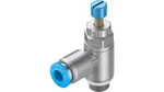 Festo 197581 One-way Flow Control Valve GRLA-1/8-QS-6-RS-D Elbow Outlet Series Used. Price: $8.00.