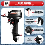 Hangkai 2 Stroke 18 Hp Outboard Motor Boat Engine Water Cooled System Long Shaft. Price: $1480.42.