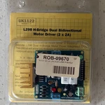 Sparkfun ROB-09670 UK1122 L298 H-bridge Motor Driver 2-AXIS 5V 2X2A New. Price: $30.00.