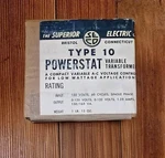 Nos Superior Electric Powerstat Type 10 Variac Variable Transformer 0-132V Seald New. Price: $149.99.