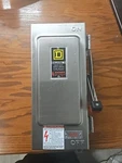 Nos Square 30 Amp Stainless Steel Safety Switch Fusible Pole H221DS New. Price: $400.00.