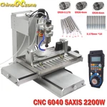 HY6040 5AXIS Cnc Router Engraving MACH3 Usb Metal Aluminum Milling Machine 2.2KW Brand. Price: $3063.90.
